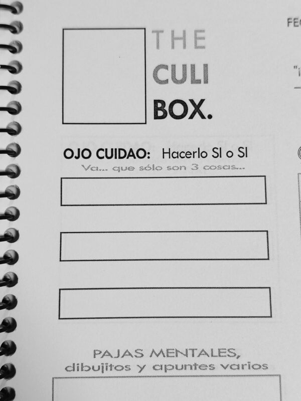 The Culi Box (TCB) AGENDA DE PRODUCTIVIDAD - Imagen 4