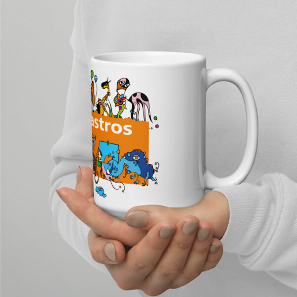 Taza Animalastros blanca brillante - Imagen 4